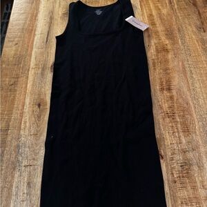 Haley & June Black mini bodycon dress 4 way stretch size Medium/large nwt